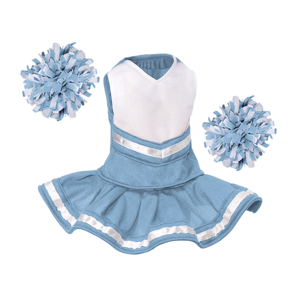 Bearwear Cheerleader Outfit - Carolina Blue with White